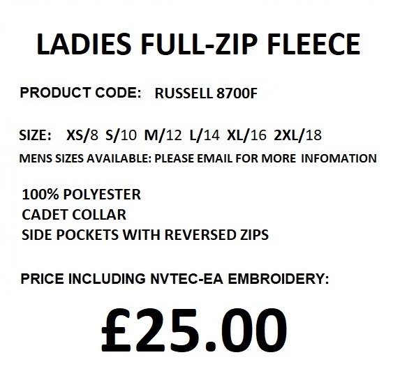 8700 ladies fleece description